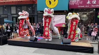 West Coast Lion Dance Group Routine ~ 2023 AAPI Heritage Festival in Chinatown San Francisco