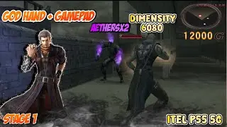 #1 Itel p55 5g dimensity 6080 god hand + gamepad aethersx2 full gameplay stage 1