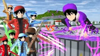 EXPERIMEN BOBOIBOY KUASA 7 VS PASUKAN BOBOIBOY HALILINTAR KEGELAPAN!!😱 - SAKURA SCHOOL