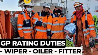 GP RATING (Engine side ) Job on ship. Work of Wiper, Oiler, Fitter on Ship @officialsmvdacademy