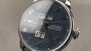 F.P. Journe Quanti&egrave;me Perp&eacute;tuel (Perpetual Calendar) - Platinum Blue Dial Review | QP PT 40 A BL