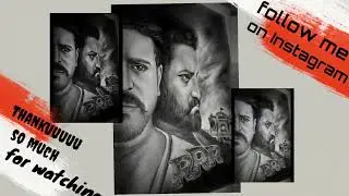 #RRR poster drawing | full video | SujalArt | Realstic pancil drawing | how to draw | step by step
