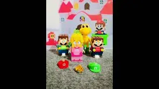 Lego Mario and Lego Peach Want  to returned  their suit #shorts #funny #mario #asmr #toys  #fyp r5