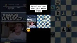Daniel Naroditsky INSANE CALCULATIONS! 😳 #shorts #chess