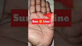 Sun 🌞 Line on Hand #astrology #money #palmistry #jyotish #trending #shorts