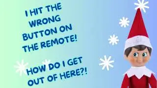 Elf on the Shelf Stuck in the TV - Blue Eyed Boy Elf