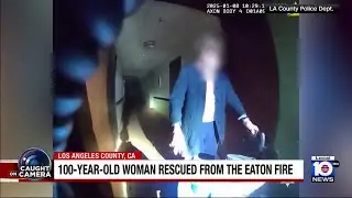 100-Year old woman rescued from senior living facility as fire approaches