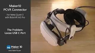 Overview: M10 PCVR Connector for Meta Quest 3 with BoboVR M3 Pro head strap.