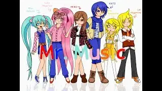 [Vocaloid Cover with PV] Mr. Music - Meiko, Kaito, Luka, Miku, Len and Rin