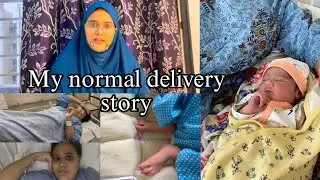 My normal delivery story बिना epidural |baby के गले मे cord loop |water broke at 37 week 