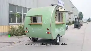 Boba Tea Cart Vintage Retro Trailer From China Manafaturer