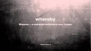 What does whereby mean