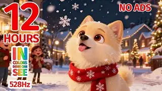 🎵 Cozy Christmas Music | Gentle Winter Dog Story | 528Hz