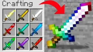 Minecraft but there are Custom Swords...
