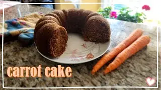 CARROT CAKE | with Oil | 30 minute recipe | kitchen sounds