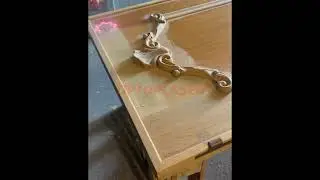Pulsed laser cleaning machine for cleaning wood.