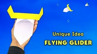how to make new flying glider, best paper glider bird, flying paper ideas, paper glider plane