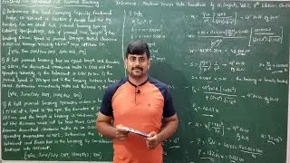 05 - Problems on idealized full journal bearing #1 - Tribology by GURUDATT.H.M