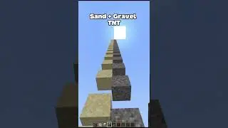 Minecraft Sand and Gravel TNT Firework 😱 #minecraft #shorts