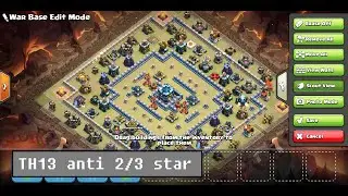 TH13 anti 2/3 star base, CWL base 2020, defensive base, Legend League base with LINK.