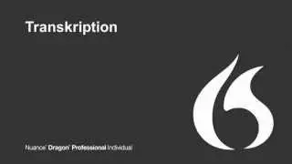 Dragon Professional Individual - einfache Transkription