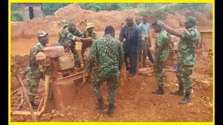 Some Ghana Police visits Galamsey Site and this Happened