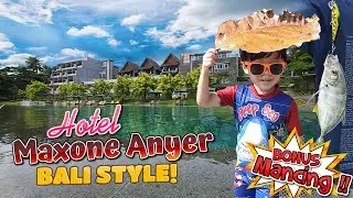 MAXONE Hotel ANYER, Gaya Bali SECAKEP ITU !!!!, bisa mancing di laut juga loh !!!