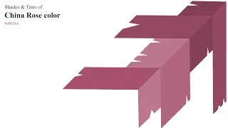 Shades & Tints of China Rose color #a8516e A Warm Red color #954861 #823f55 #b1647e #bb778e