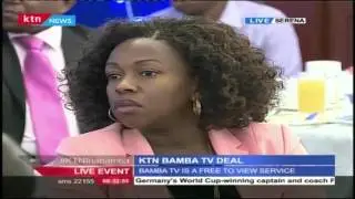 Radio Africa Group CEO Patrick Quarcoo's speech during the launch of a deal between KTN and Bamba TV