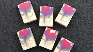 How To Make Secret Feather Swirl Soap