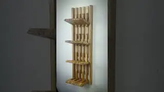 Wall organizer for shoes. Natural oak!