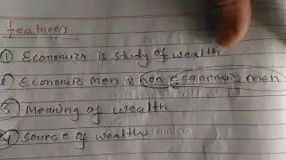Adam smith's definition(wealth definition) / brief introduction of wealth definition