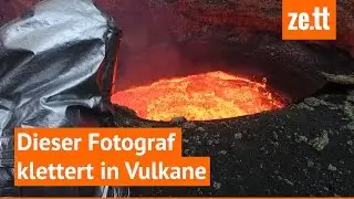 Dieser Fotograf klettert in Vulkane und filmt sie