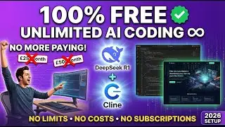 Code with AI for FREE! Unlimited Coding with DeepSeek R1 + Cline - Build Anything Without Limits