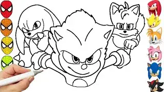 Sonic Team Coloring Pages Sonic The Hedgehog Teils , Shadow Sonic the Hedgehog compilation 156w