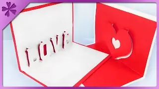 DIY 3D Valentine's Day cards (ENG Subtitles) - Speed up #309