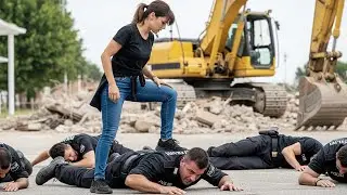 Достоинство против беспредела: Женщина отомстила полицейскому с помощью экскаватора!