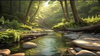 Forest Brook Serenade: 1 Hour of Gentle Stream & Birdsong for Peace & Focus