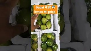😱 Dubai में हरे lemon 🍋 का price 😱 क्या है इतना सस्ता या मंहगा 🤔#dubai