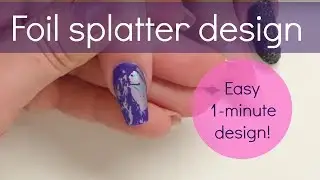 Matte nails with rainbow / holo foil design | Easy nail art tutorial by nailcou