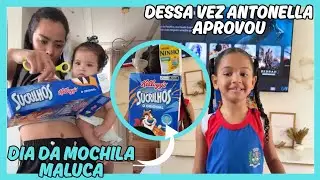 BRUNA DINIZ dia da mochila maluca/ mochila de caf&eacute; da manh&atilde;/ Antonella gostou