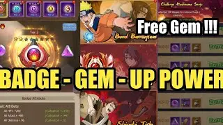 CARA MENDAPATKAN GEM GRATIS DAN MEMASANG GEM PADA BADGE NINJA - NINJA SAGA : FINAL BATTLE