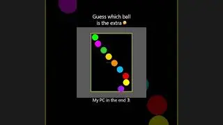 Reflective balls, but border get smaller  #simulation  #satisfying