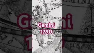💎Gemini 1790 Northern Celestial Map by Cassini: Atlas Sky Chart #space #astronomy #history #gemini