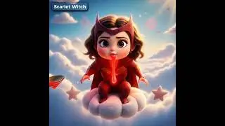 Baby Scarlet Witch Power Transformation 💥 | AI Shorts