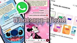 WHATSAPP OFICIAL ATUALIZOU! E LIBEROU VÁRIOS TEMAS COLORIDOS! EU AMEI.❤️‍🔥