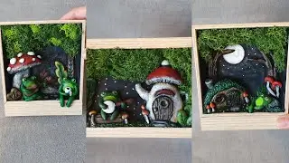 3 Air Dry Clay 3D Shadow Box Ideas To Inspire You