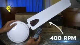 GIF Deal : V-Guard Windle Deco BLDC Ceiling Fan Review - 5 Star 400 RPM Remote Control Ceiling Fan