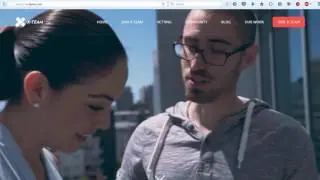 Best background and intro videos for landing pages. X-team, Evernote, Perescope.tv