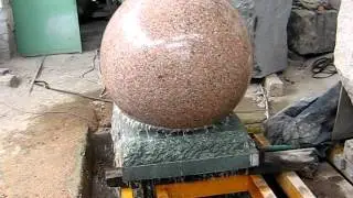 Floating sphere granite stone